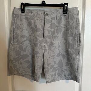 Travis Mathew Golf Shorts (Tropical Grey) Waist Size 30